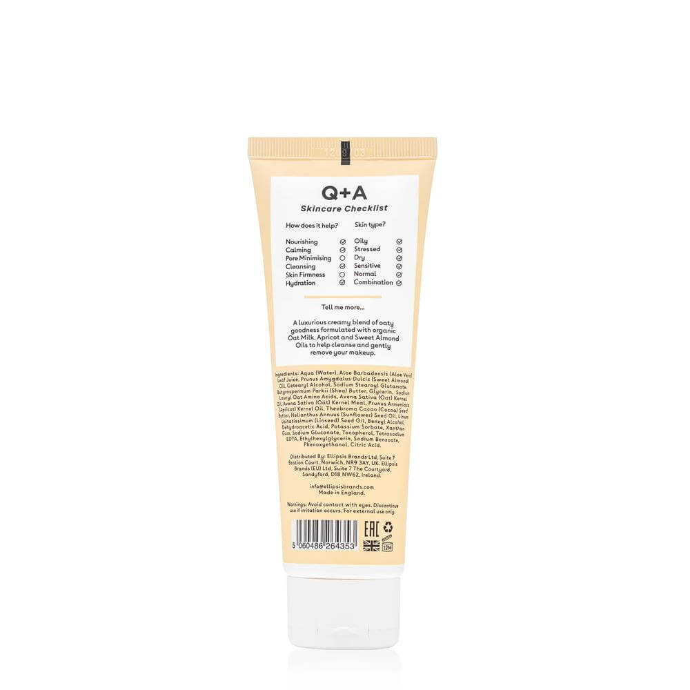 Q+A Oat Milk Cream Cleanser 125ml